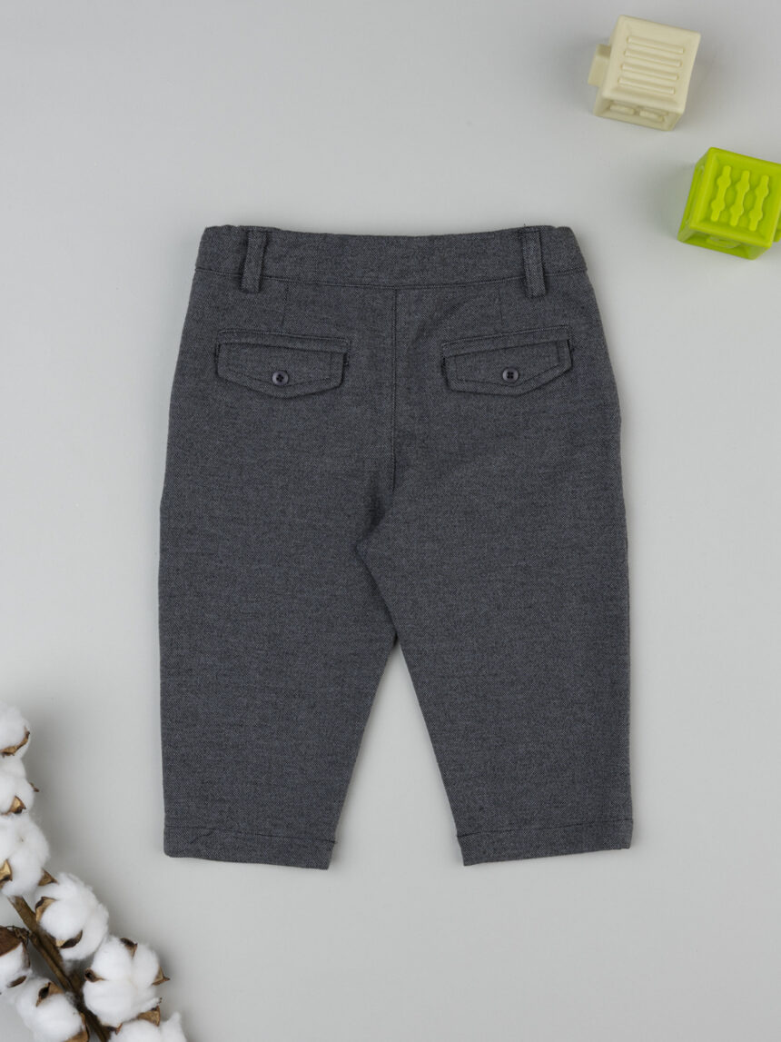 βρεφικό παντελόνι γκρι classic για αγόρι - Prénatal