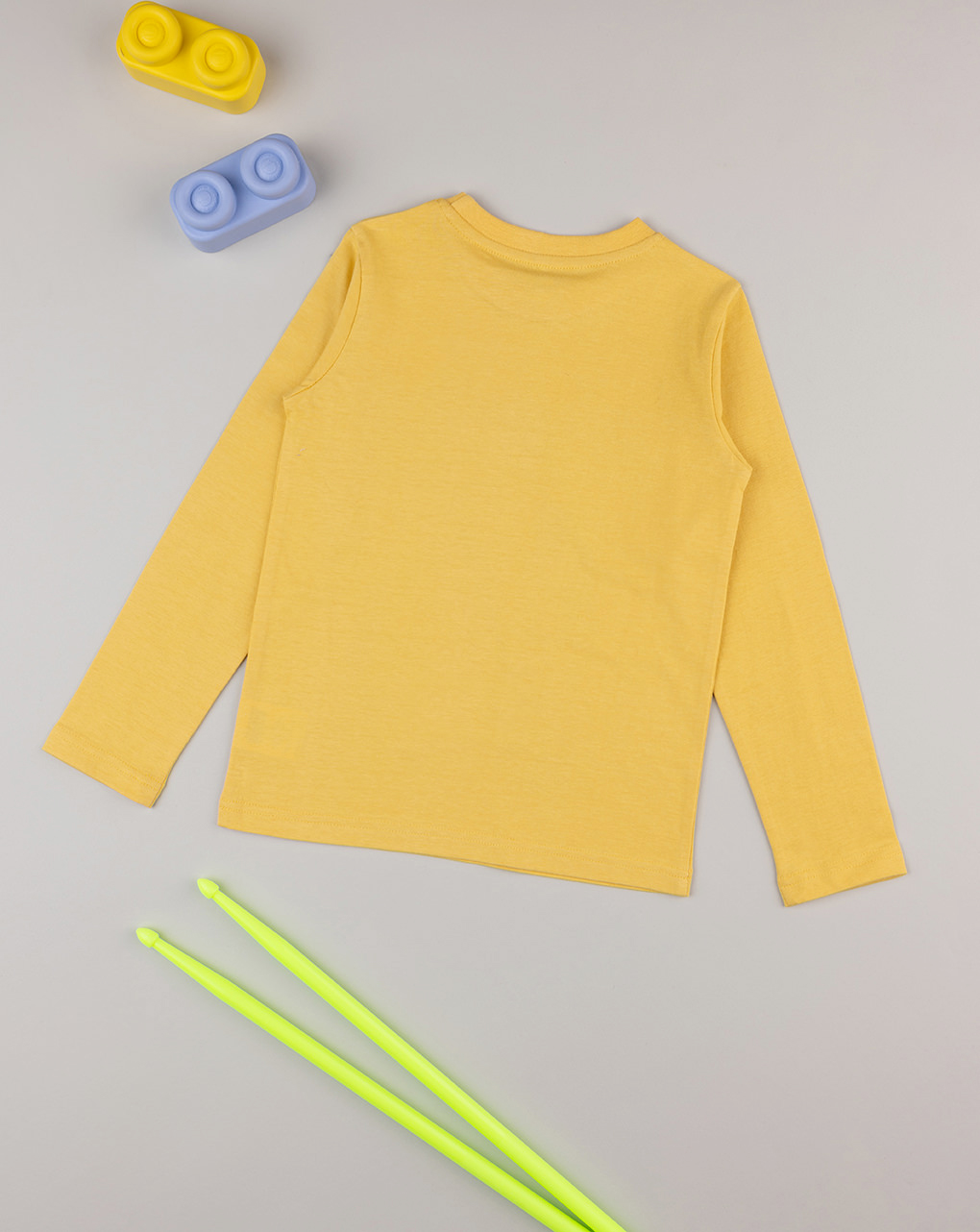 παιδική μπλούζα κίτρινη με ρομπότ για αγόρι - Prénatal