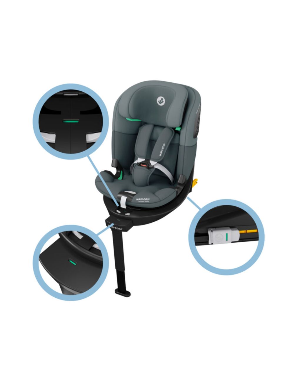 Maxi-cosi κάθισμα αυτοκινήτου emerald 360 s i-size (40-150cm) tonal graphite - Maxi-Cosi
