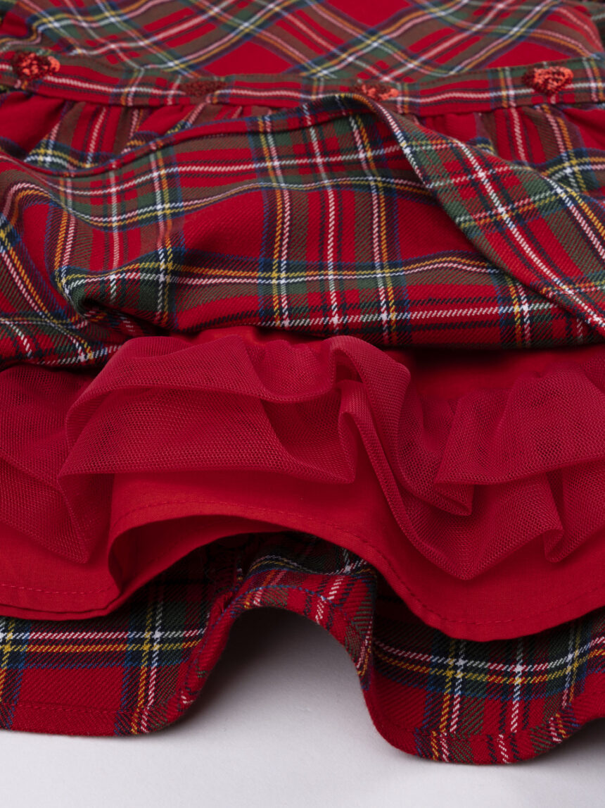 βρεφικό φόρεμα καρό με καρδούλες classic για κορίτσι - Prénatal