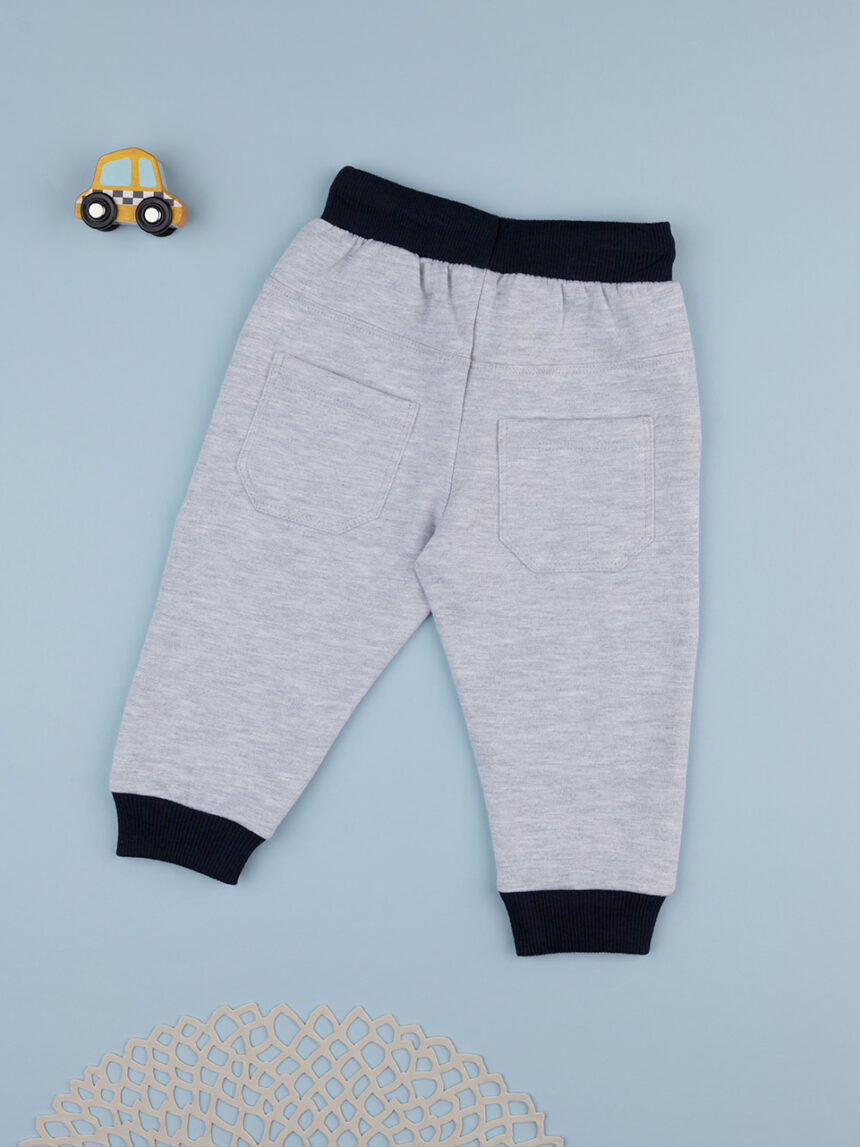 βρεφικό παντελόνι φόρμας γκρι husky για αγόρι - Prénatal