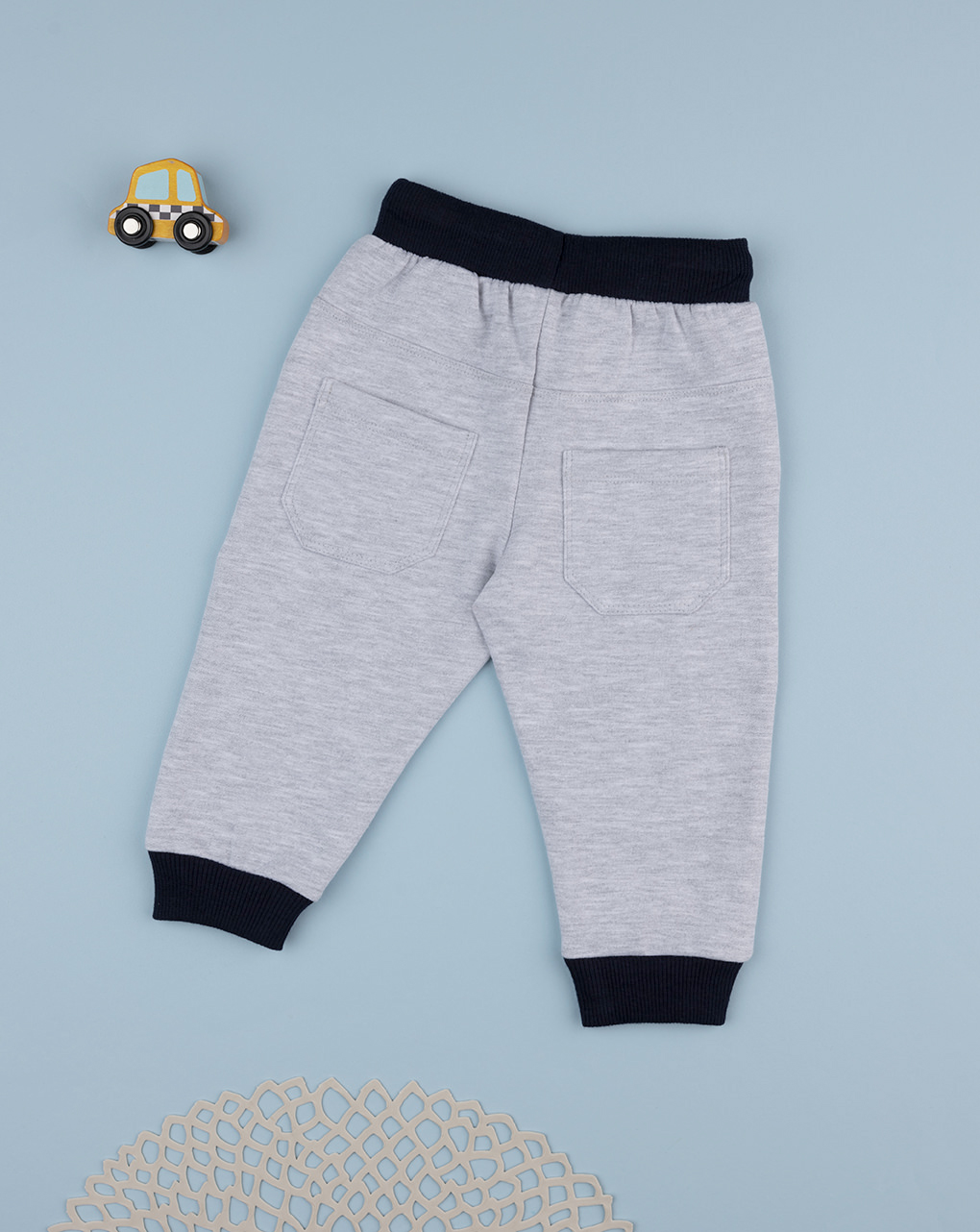 βρεφικό παντελόνι φόρμας γκρι husky για αγόρι - Prénatal