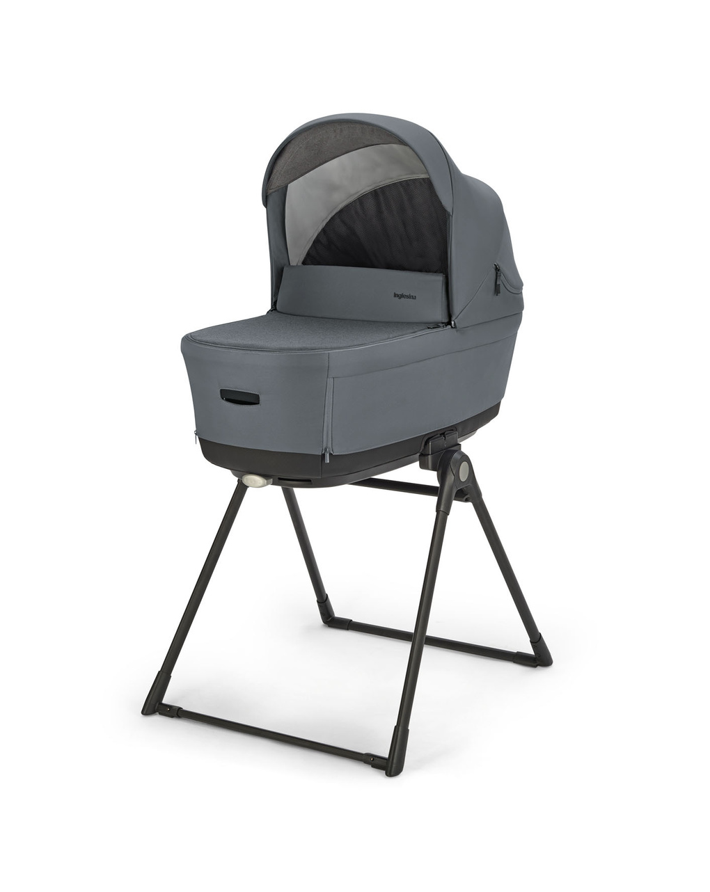 Inglesina σύστημα μεταφοράς electa quattro με σκελετό silver black και darwin infant recline union grey - Inglesina