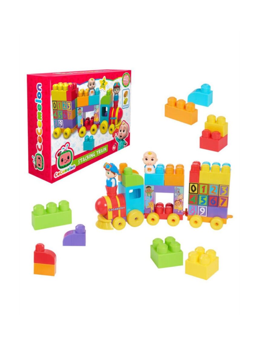 Giochi preziosi cocomelon τρενάκι με τουβλάκια ccm07000 - Giochi Preziosi