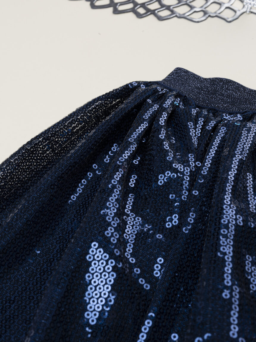 παιδική φούστα μπλε με παγιέτες classic για κορίτσι - Prénatal