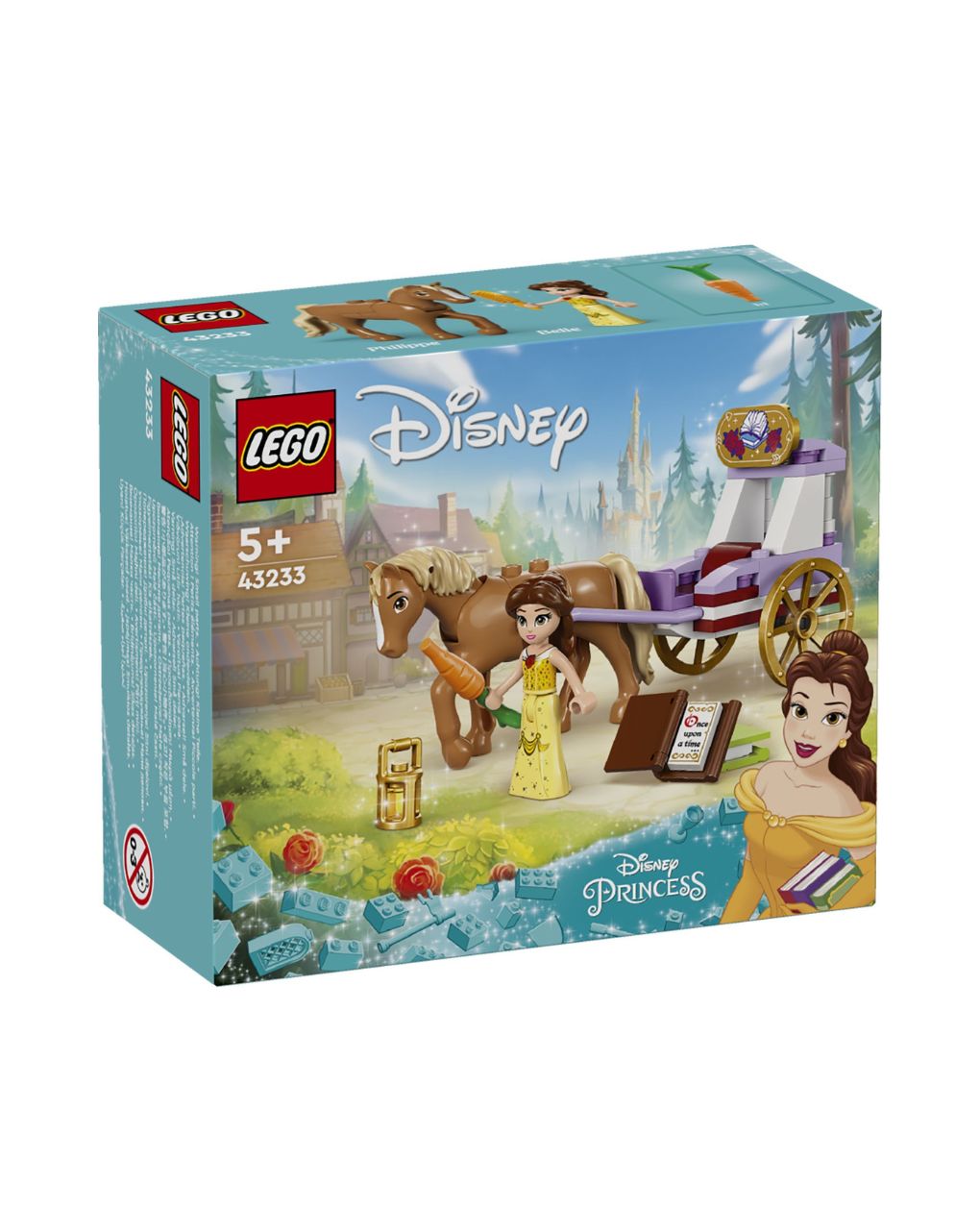 Lego disney princess belle’s storytime horse carriage 43233