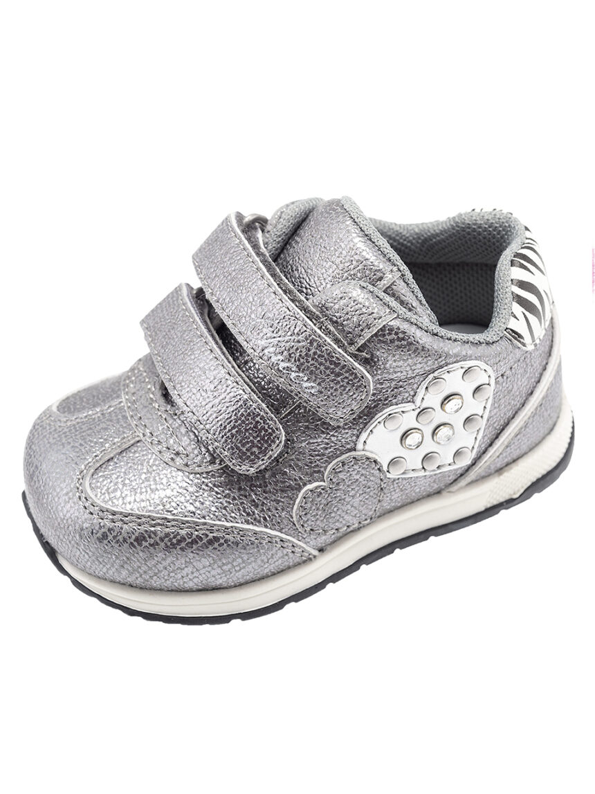 Chicco sneakers ασημί για κορίτσι - Chicco