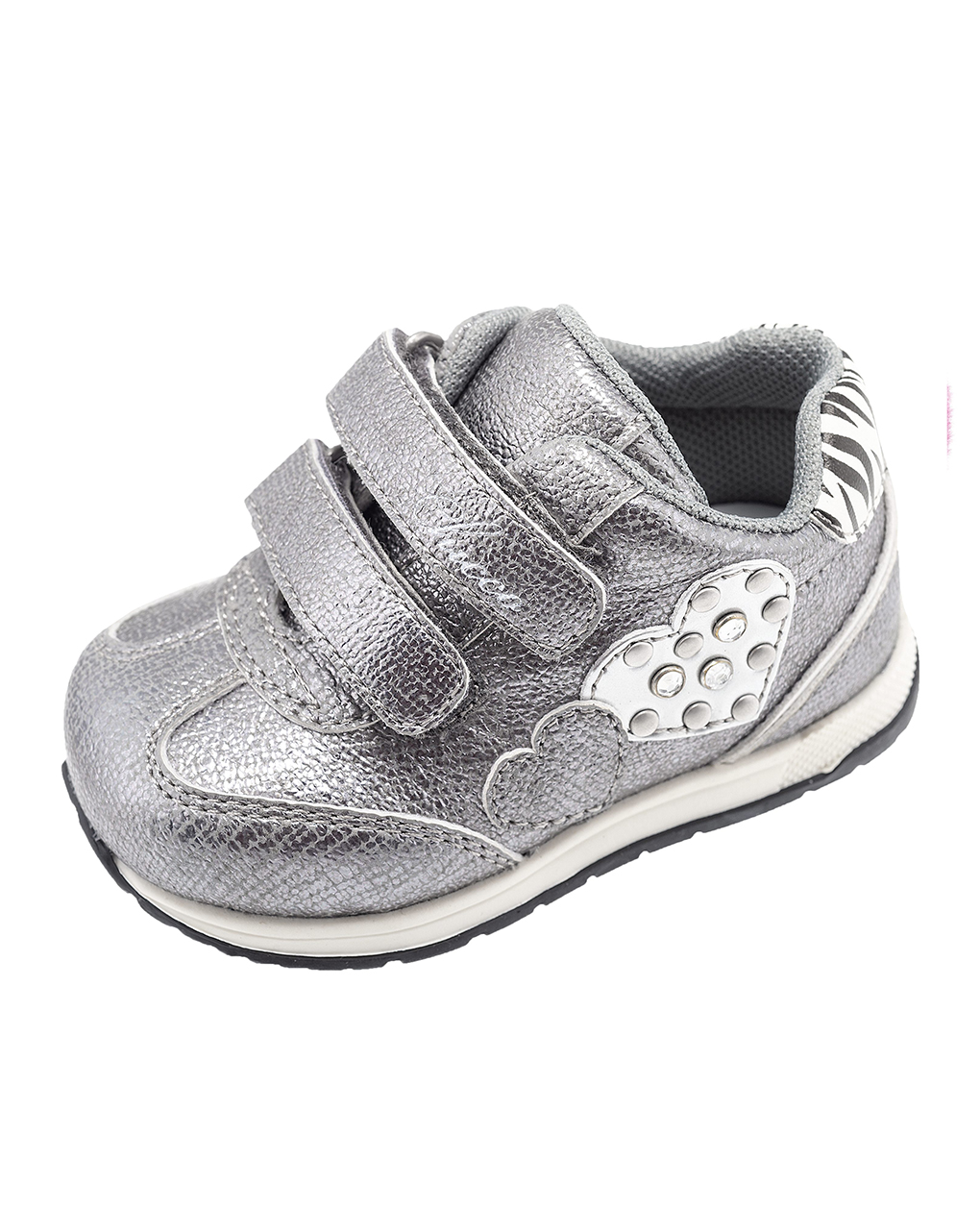 Chicco sneakers ασημί για κορίτσι