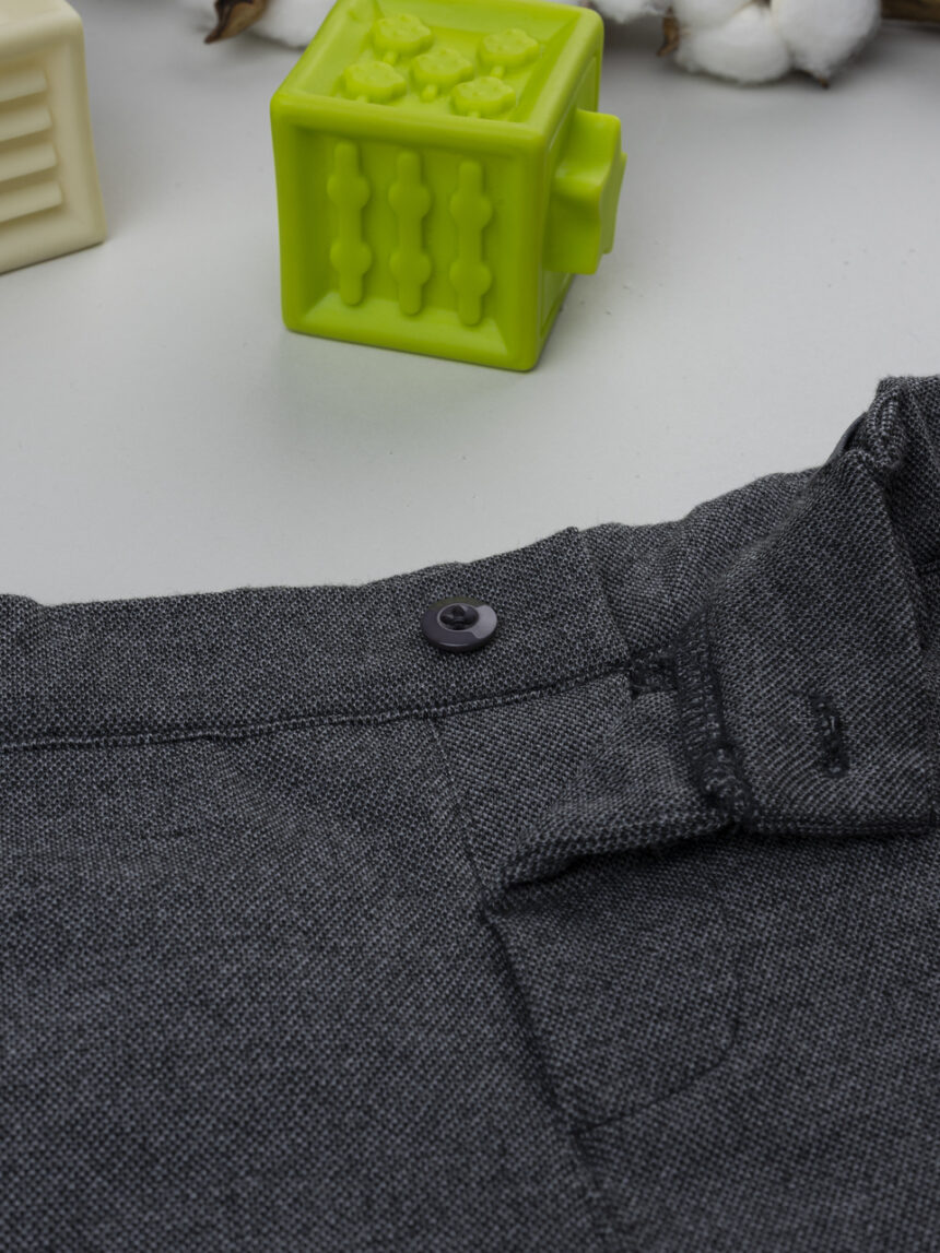 βρεφικό παντελόνι γκρι classic για αγόρι - Prénatal