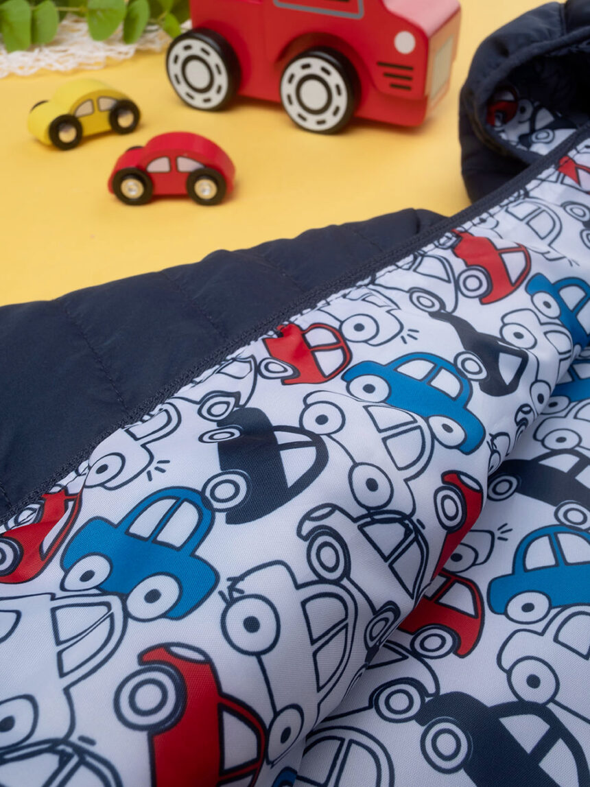 βρεφικό μπουφάν puffer μπλε για αγόρι - Prénatal