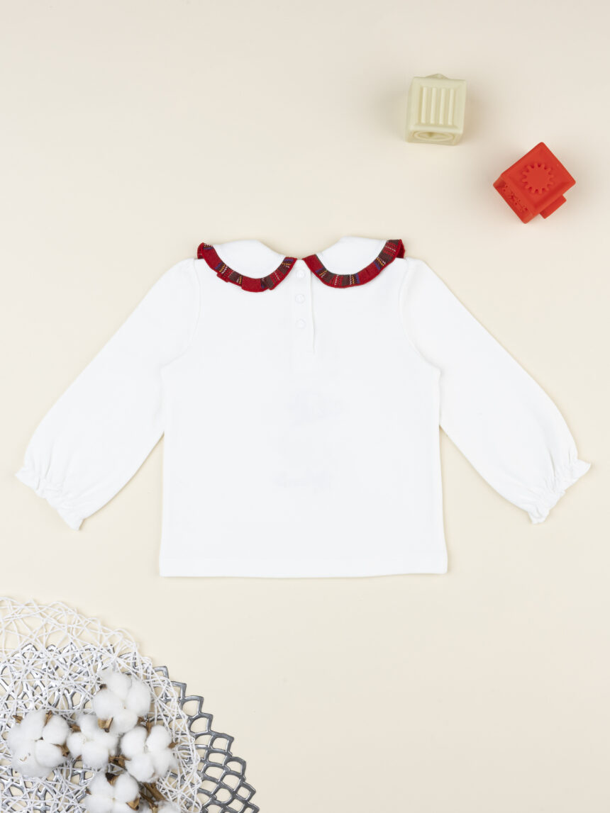 βρεφική μπλούζα πόλο λευκή minnie classic για κορίτσι - Prénatal