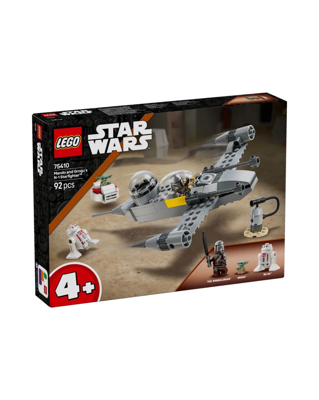Lego star wars mando & grocu's n-1 starfighter 75410