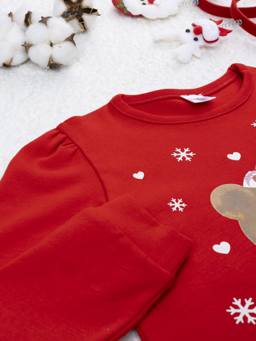 χριστουγεννιάτικη πιτζάμα με αρκουδάκι για κορίτσι - Prénatal