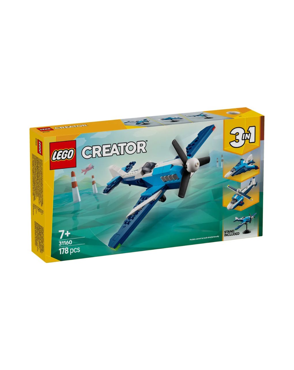 Lego creator 3in1 aircraft: race plane 31160