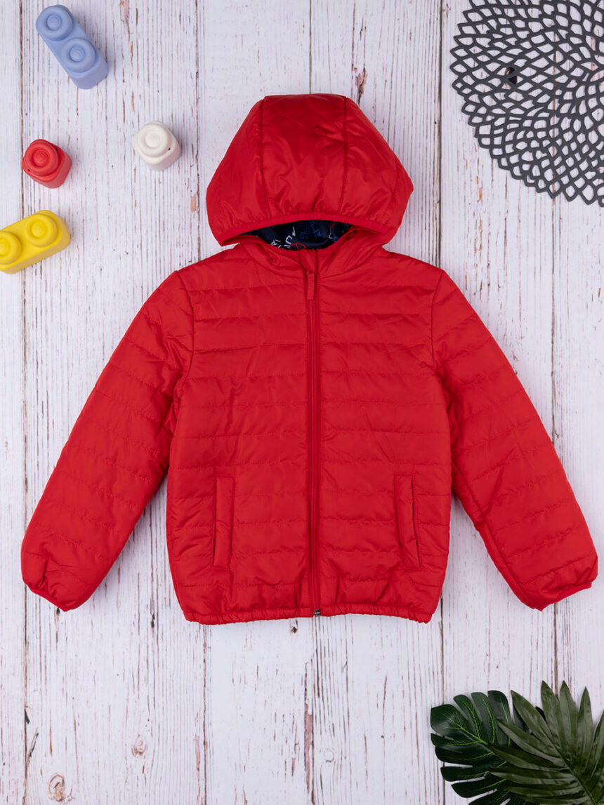 παιδικό μπουφάν puffer κόκκινο για αγόρι - Prénatal