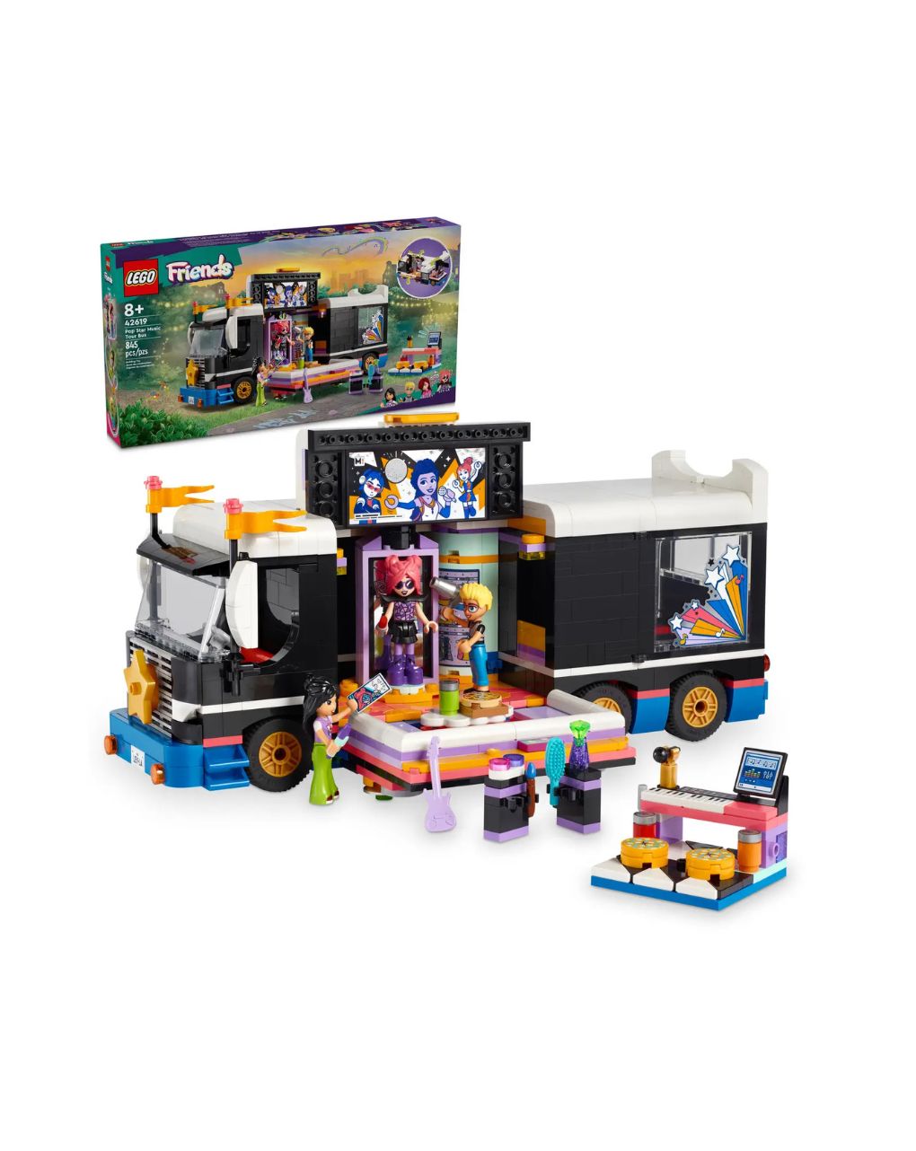 Lego friends pop star music tour bus 42619 - Lego