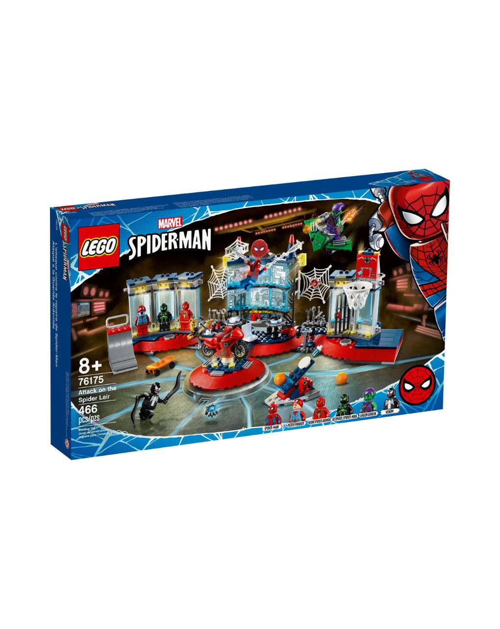 Lego spider-man marvel spider man attack on the spider lair 76175