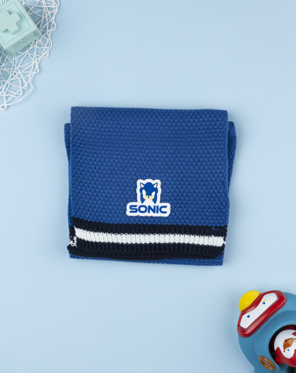 παιδικό κασκόλ μπλε sonic για αγόρι - Prénatal