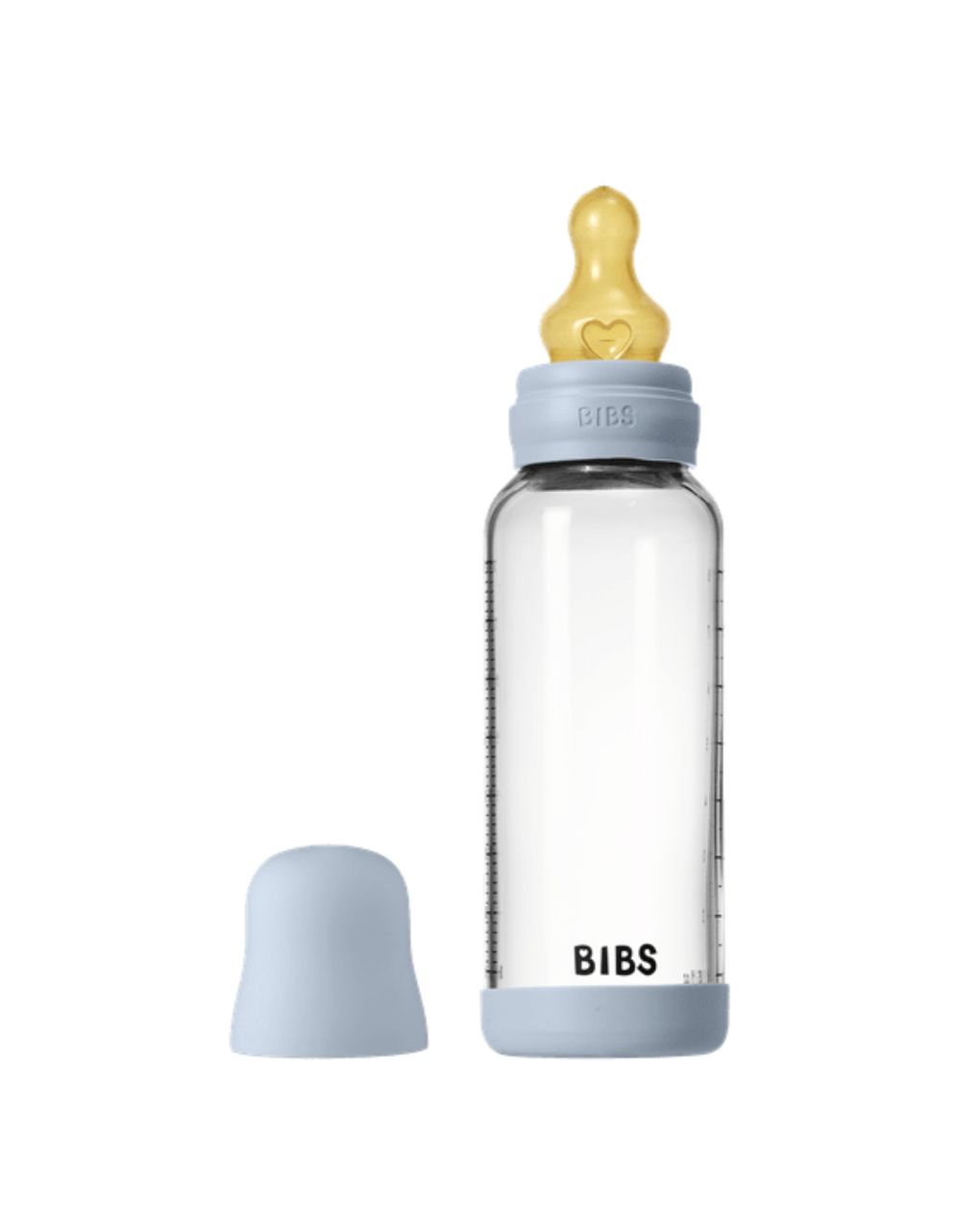Bibs γυάλινο μπιμπερό 240ml latex baby blue 12.5020231