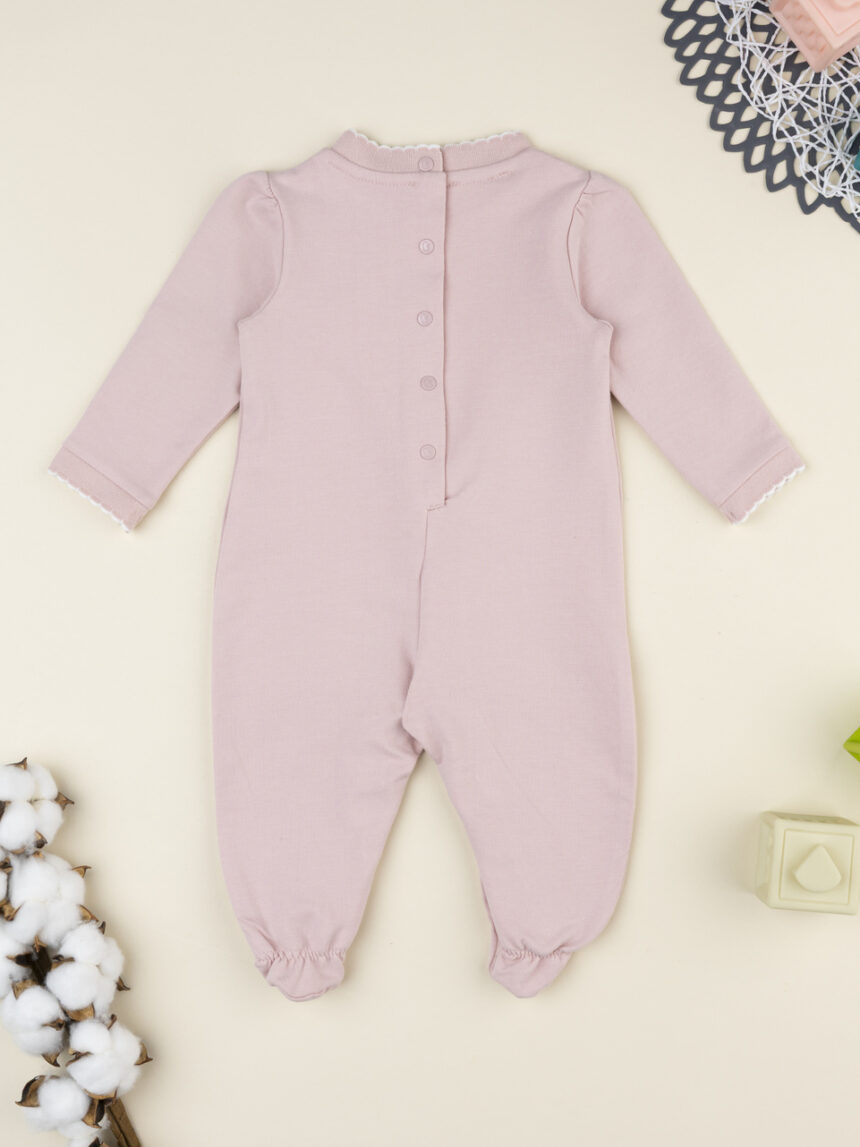 βρεφικό φορμάκι ροζ με γατάκι για κορίτσι - Prénatal