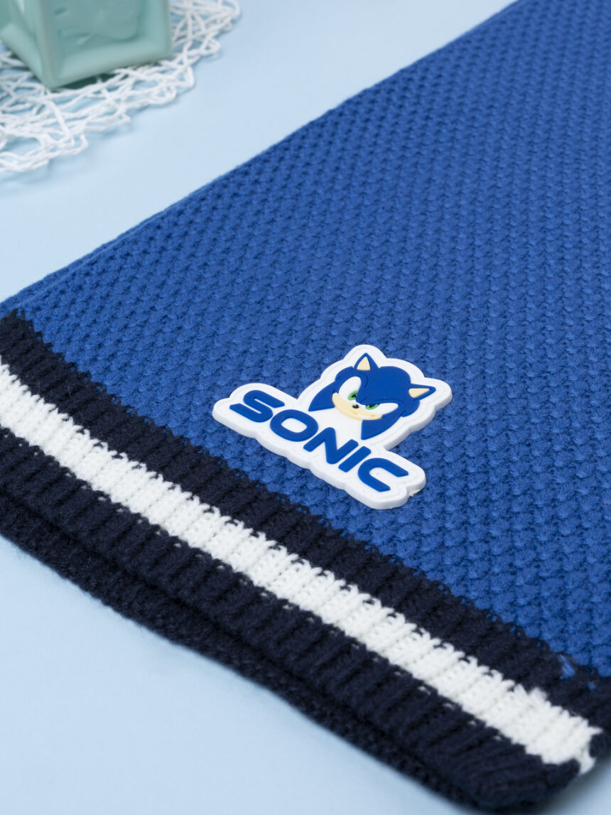 παιδικό κασκόλ μπλε sonic για αγόρι - Prénatal