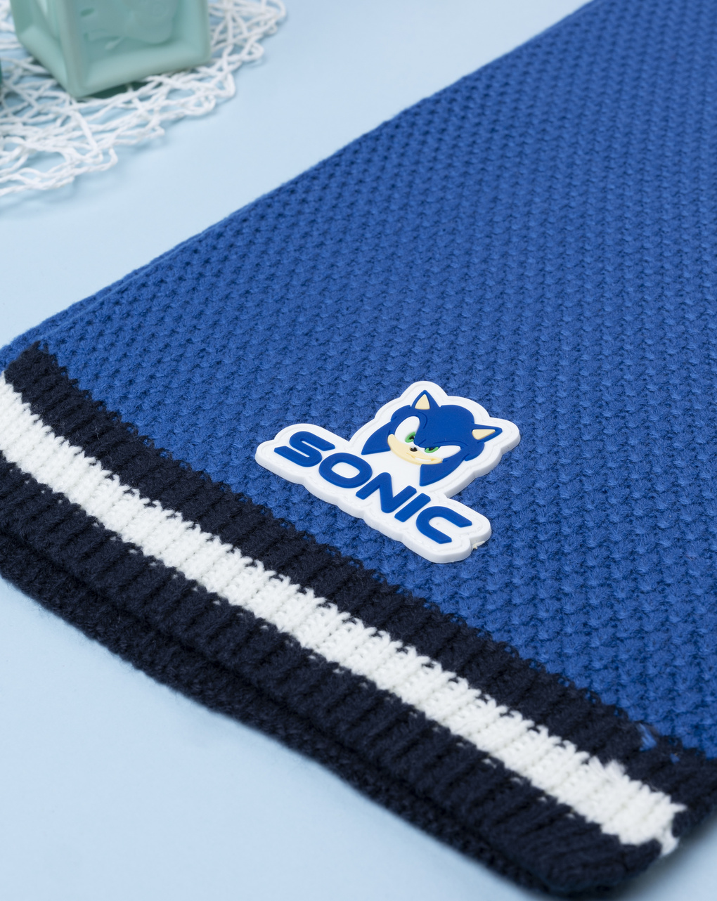 παιδικό κασκόλ μπλε sonic για αγόρι - Prénatal