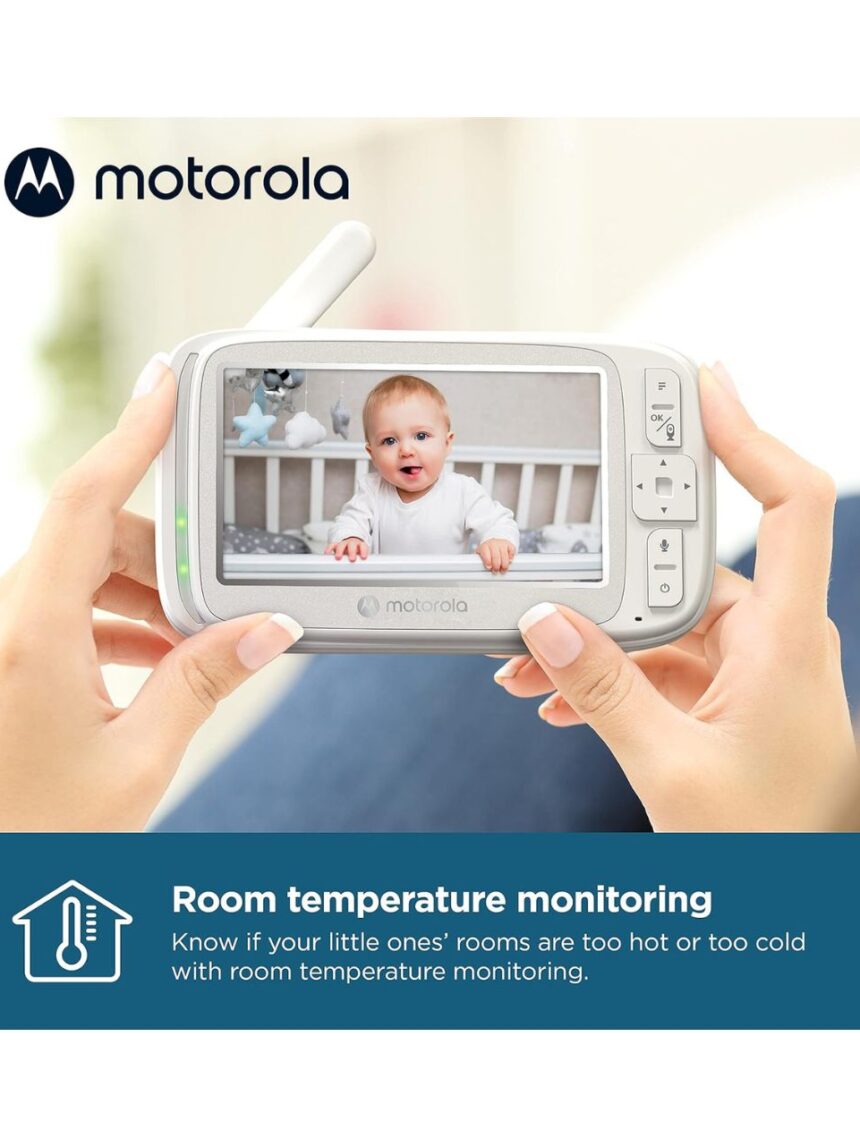 Motorola ενδοεπικοινωνία μωρού με κάμερα & οθόνη 5" m75 - Motorola