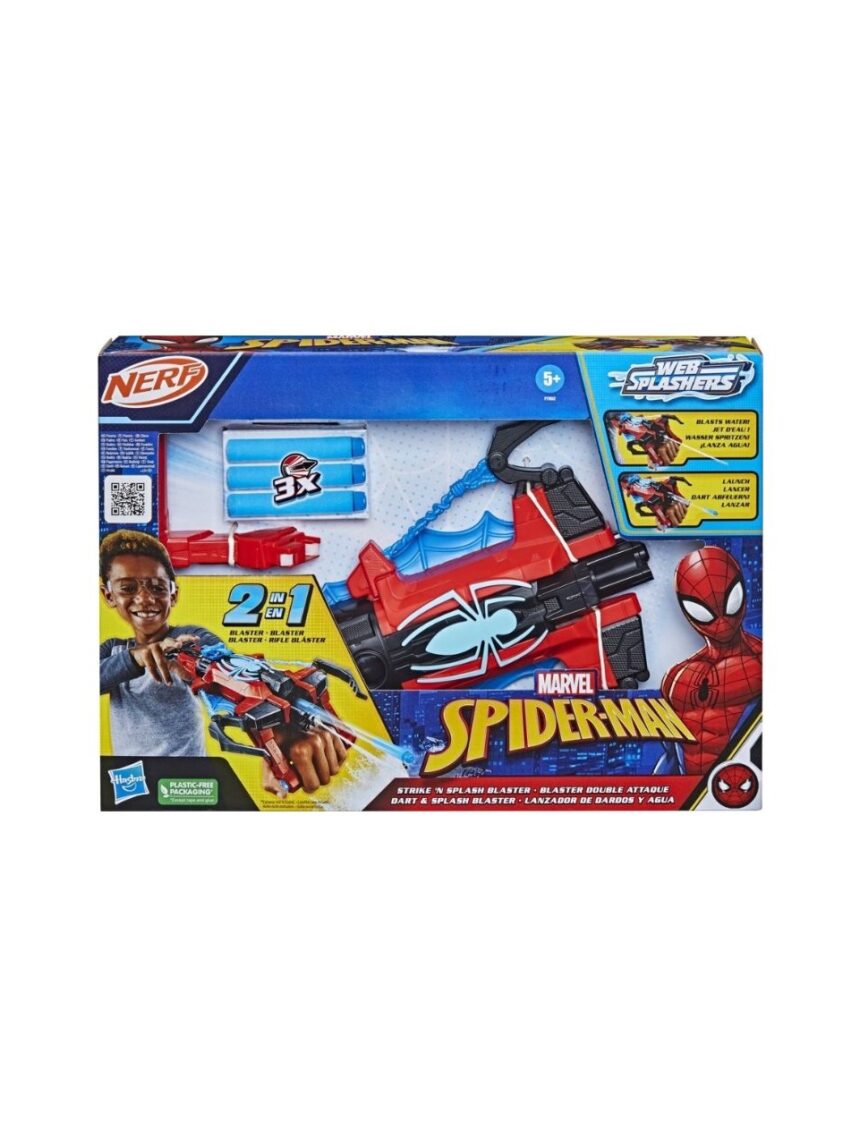Nerf spider-man 2in1 water webs blaster f7852 - NERF