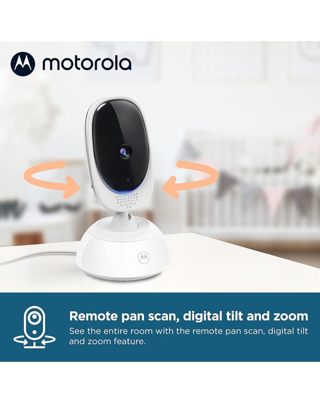 Motorola ενδοεπικοινωνία μωρού με κάμερα & οθόνη 5" m75 - Motorola