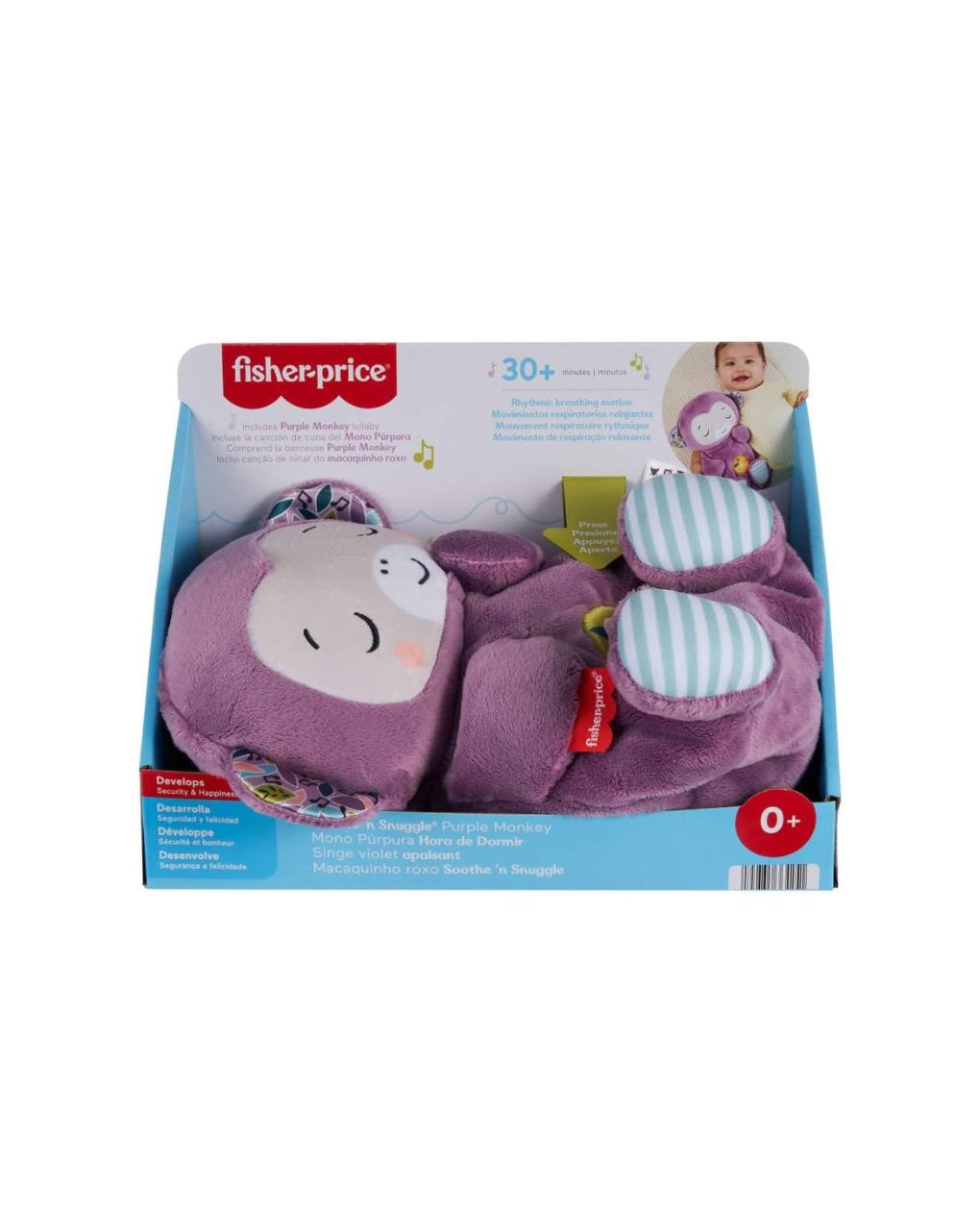Fisher-price μαϊμουδάκι αγκαλιάς με κίνηση αναπνοής και μουσική jlh41 - Fisher-Price