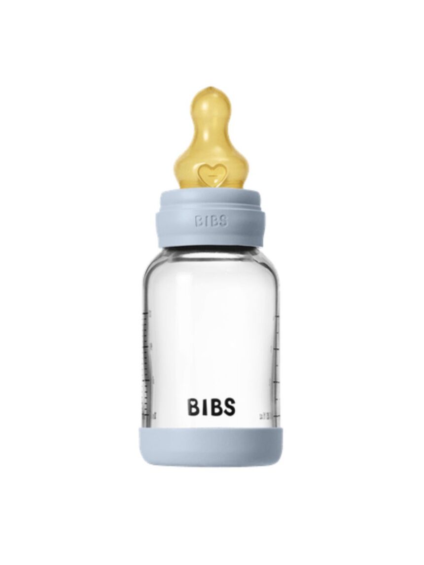 Bibs γυάλινο μπιμπερό 120ml latex baby blue 12.5019231 - BIBS