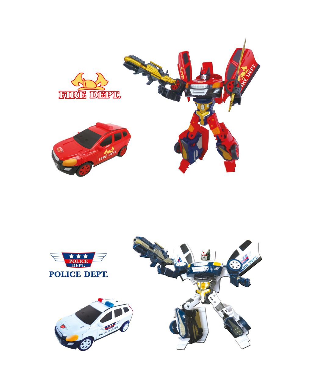 Invincible heroes robot που μετατρέπεται (3 σχέδια)