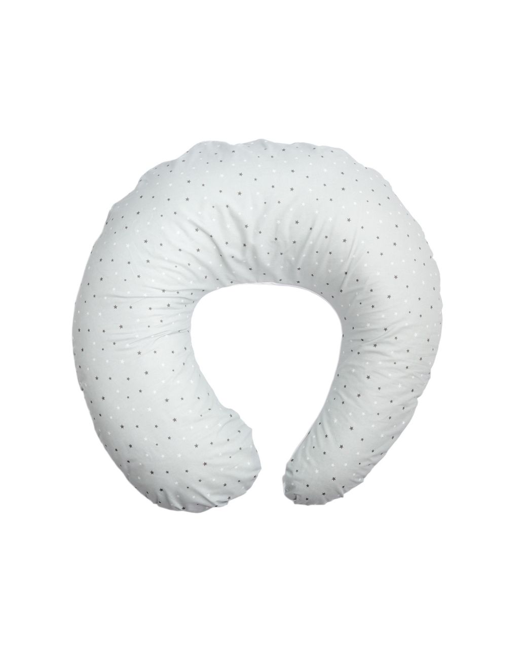 ο κόσμος του μωρού μαξιλάρι θηλασμού με βαμβακερή θήκη stars γκρι 90085