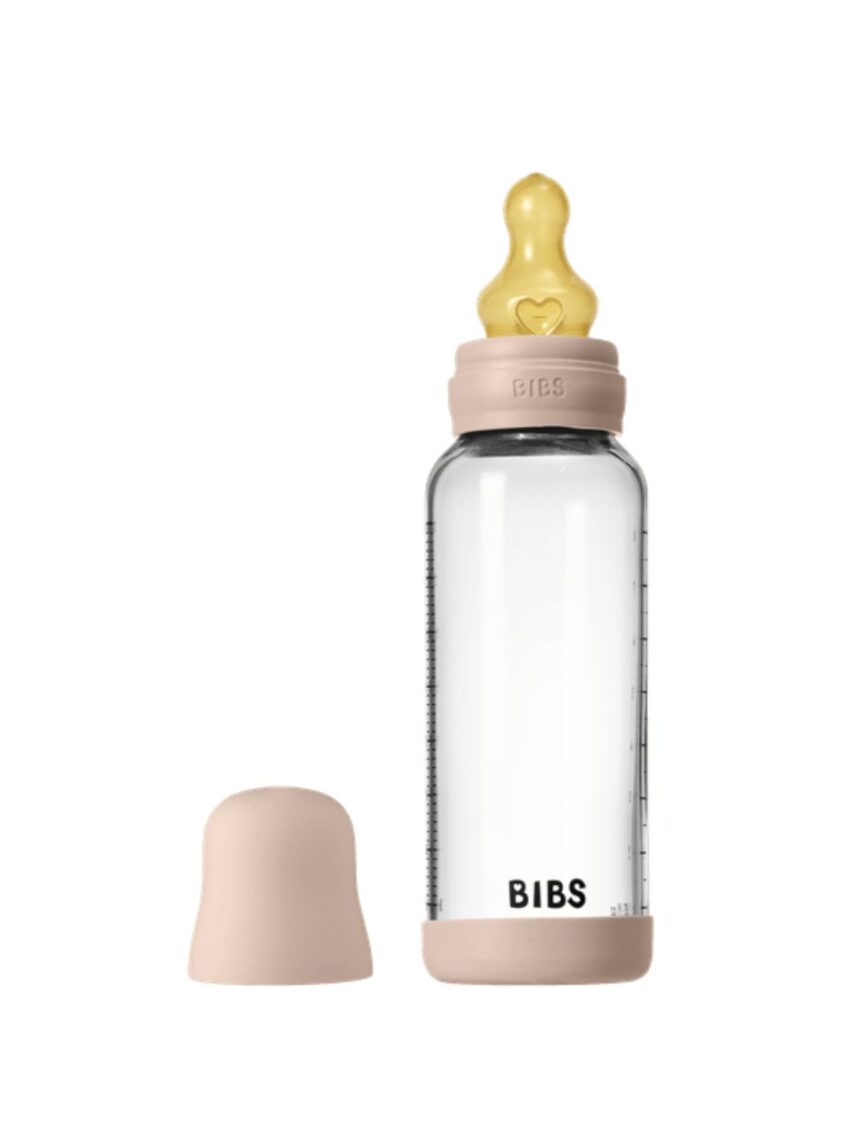 Bibs γυάλινο μπιμπερό 240ml latex blush 12.5020244 - BIBS