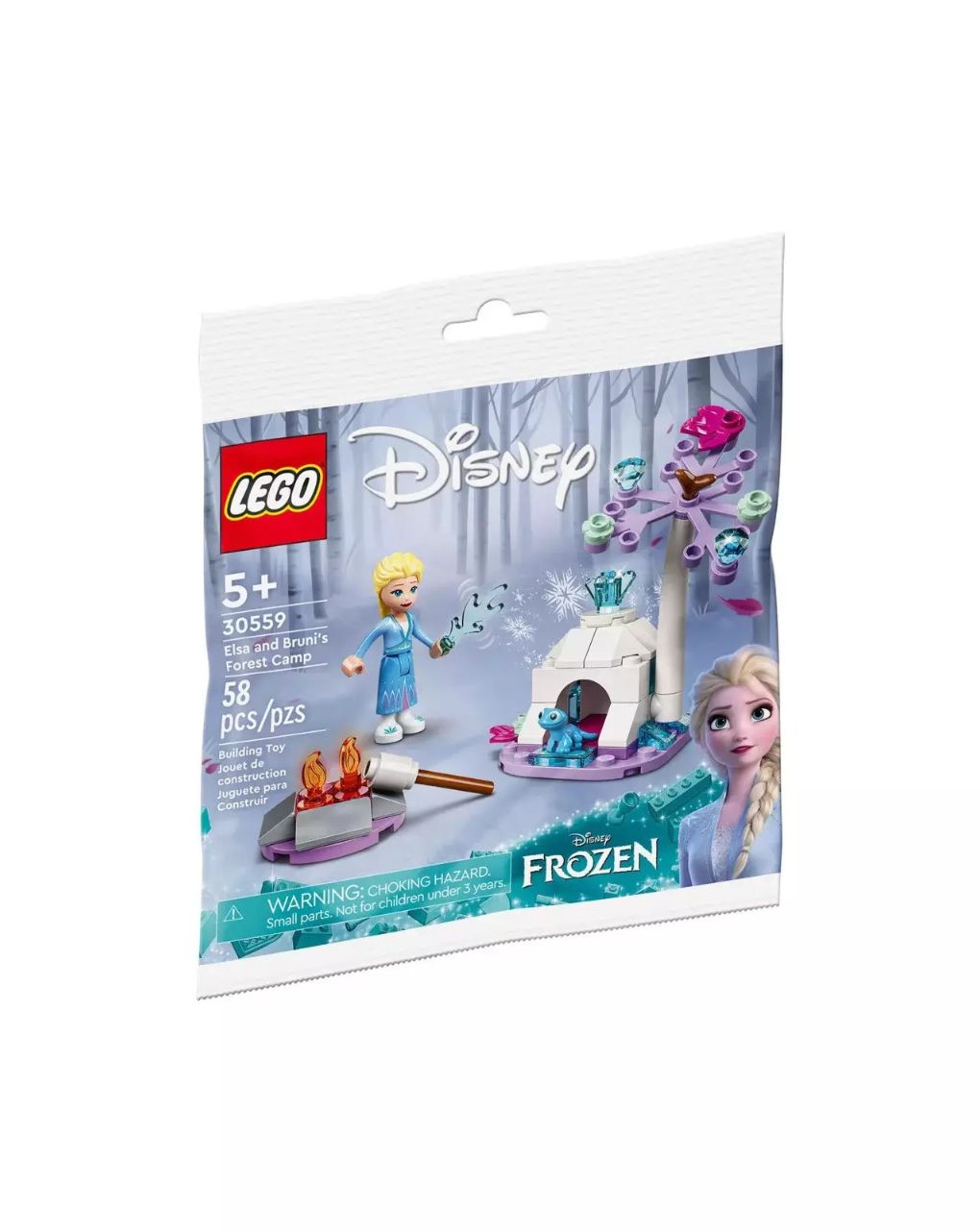 Lego frozen elsa and bruni’s forest camp set 30559