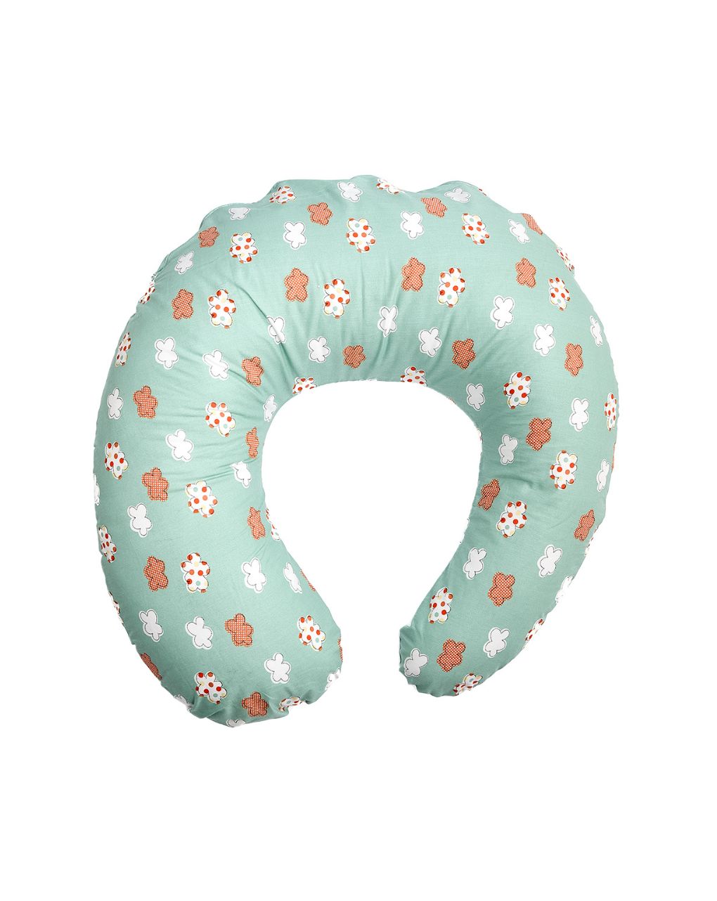 ο κόσμος του μωρού μαξιλάρι θηλασμού με βαμβακερή θήκη clouds πράσινη 90076