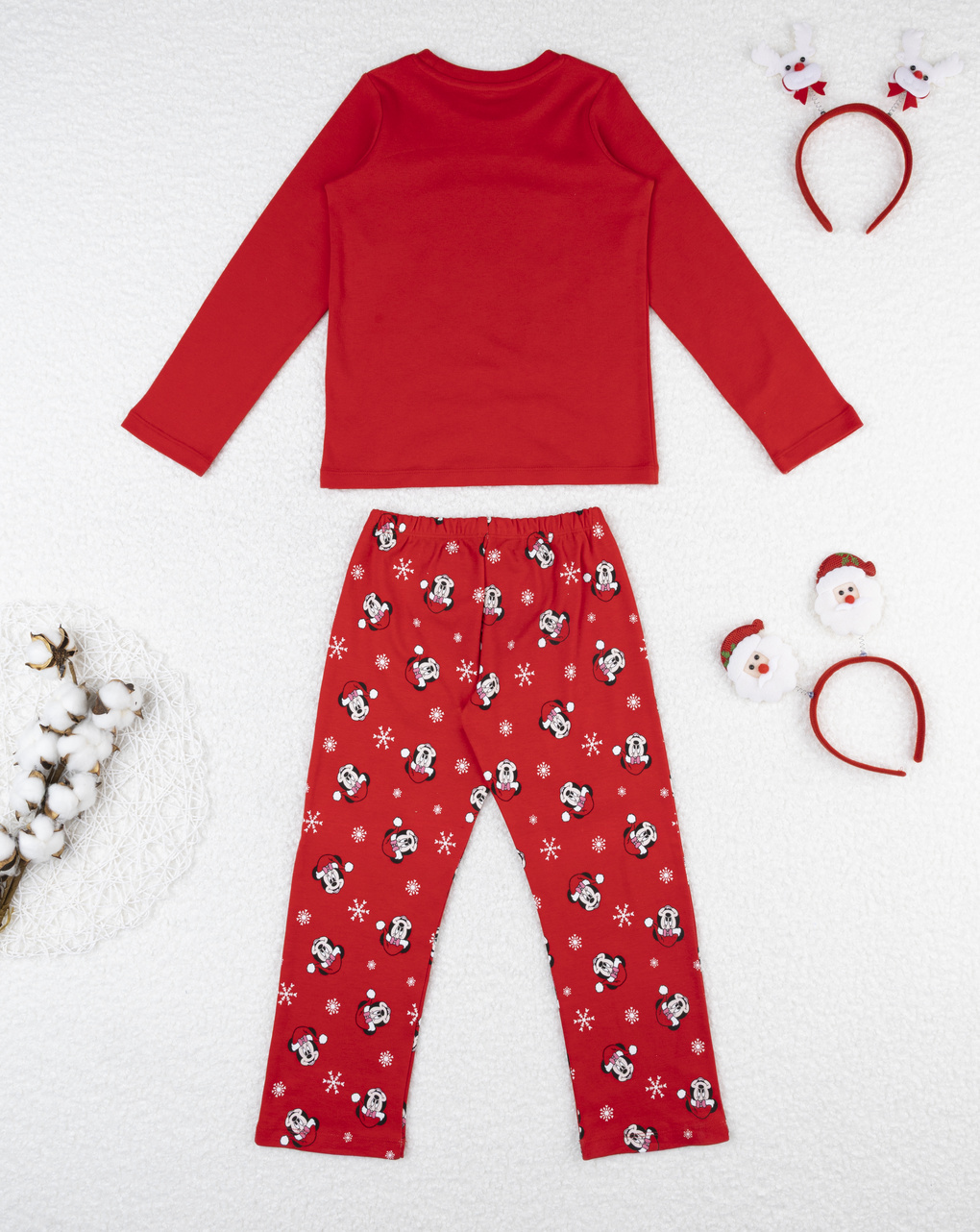 παιδική χριστουγεννιάτικη πιτζάμα κόκκινη minnie για κορίτσι - Prénatal