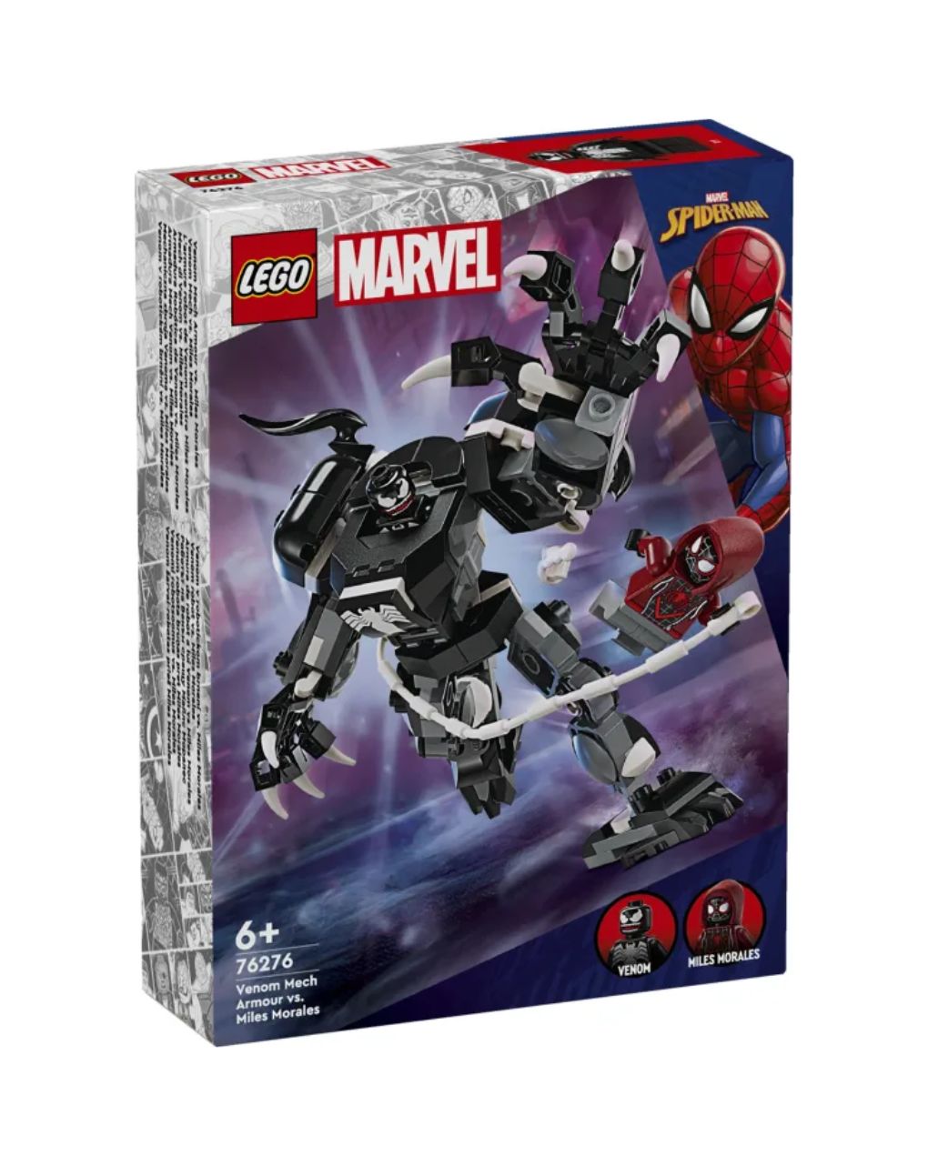 Lego super heroes venom mech armor vs. miles morales 76276