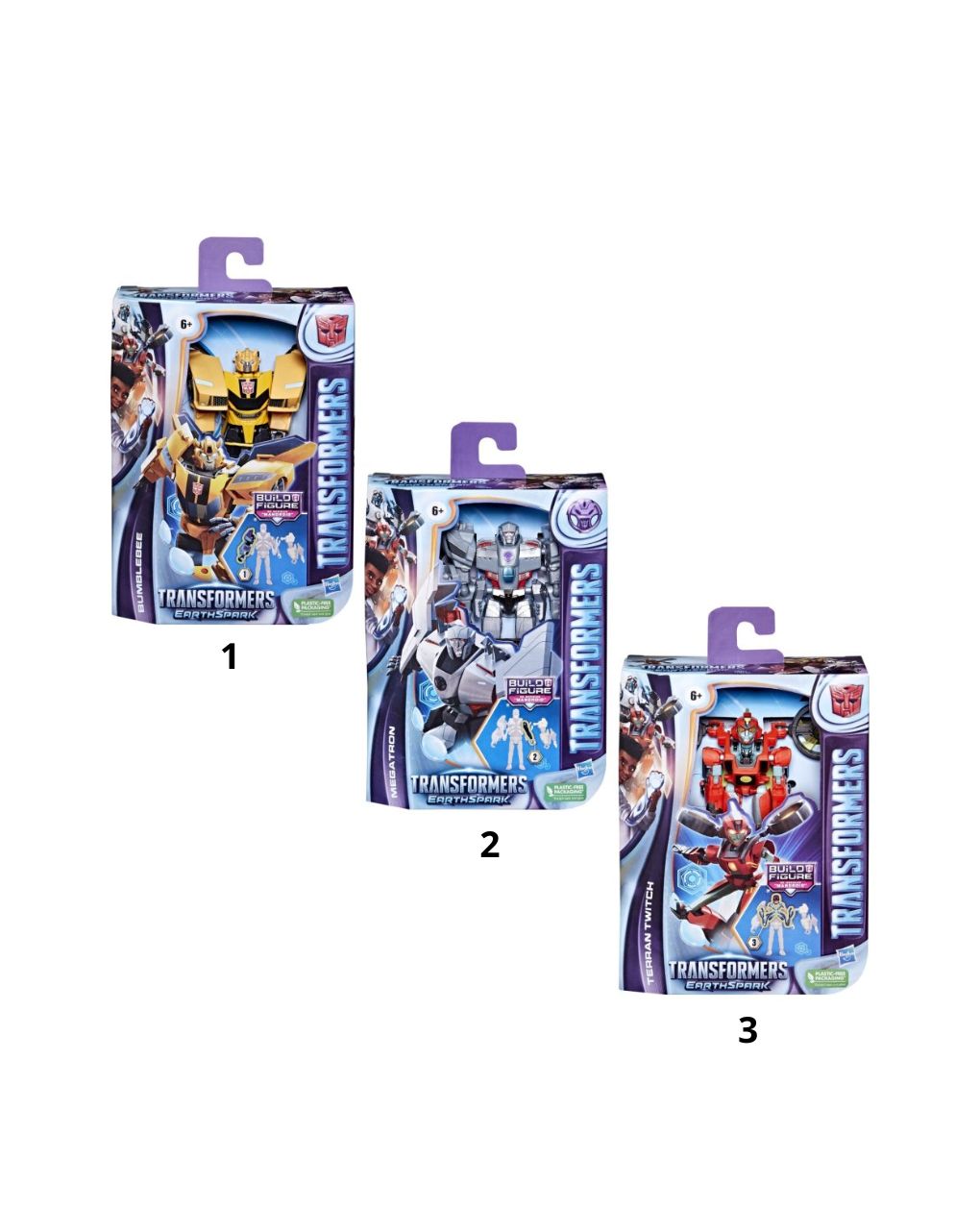 Transformers earthspark deluxe f6231 (3 σχέδια)