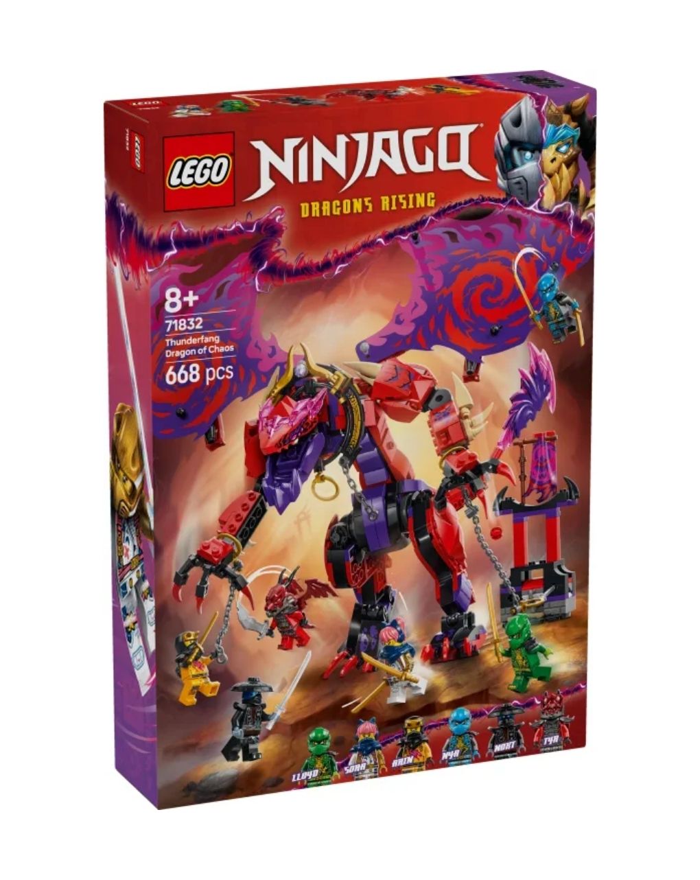 Lego ninjago thunderfang dragon of chaos 71832