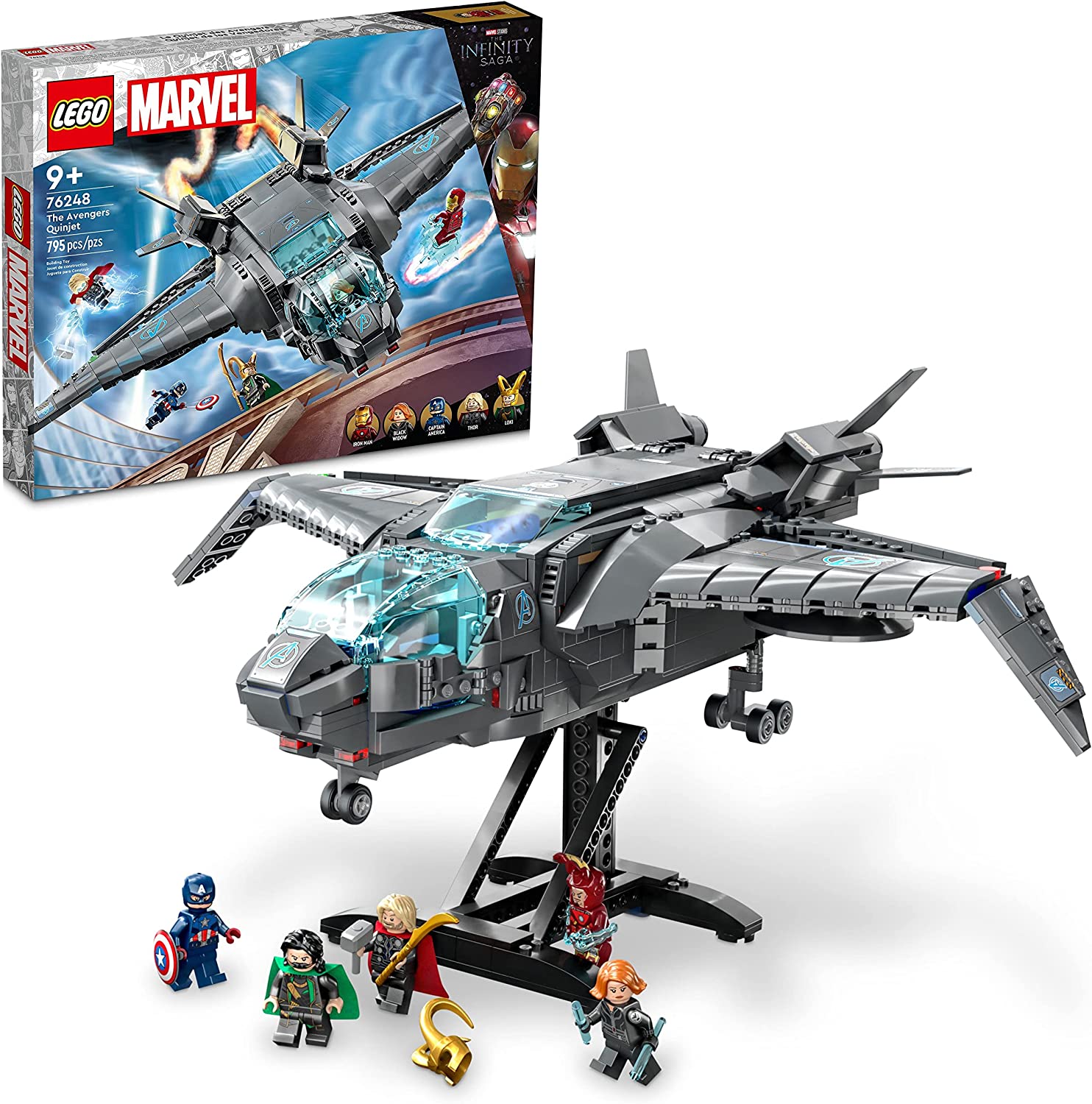 Lego super heroes the avengers quinjet 76248